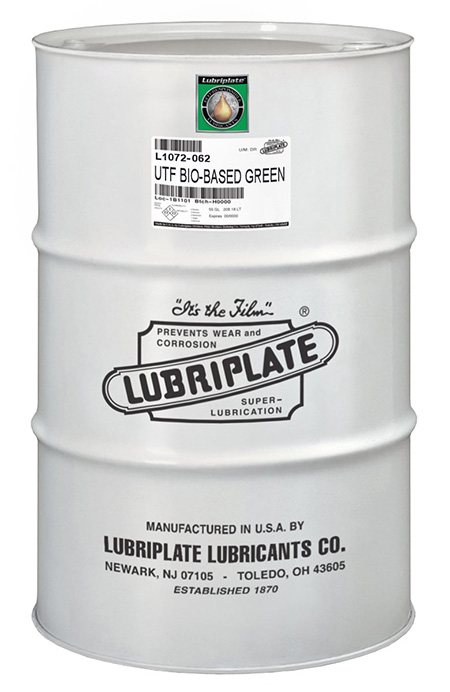 LUBRIPLATE UTF BIOBASED GREEN ULTIMATELY BIODEGRADABLE (PW1), VEGETABLE-BASED, UNIVERSAL TRACTOR FLUID L1072-062 (55GL/DRUM)